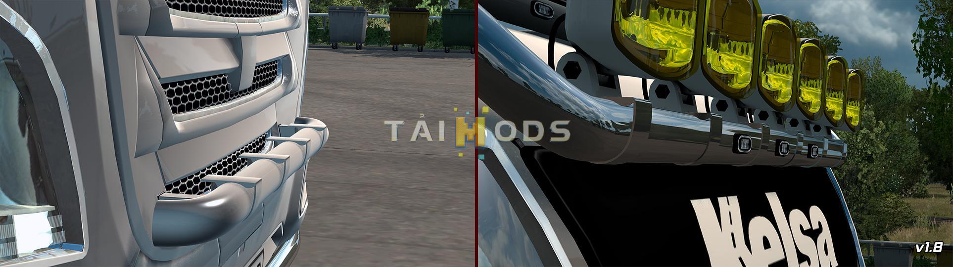 ETS2 - Kelsa Lightbars for Daf XF 105 & 106 (1.36.x)