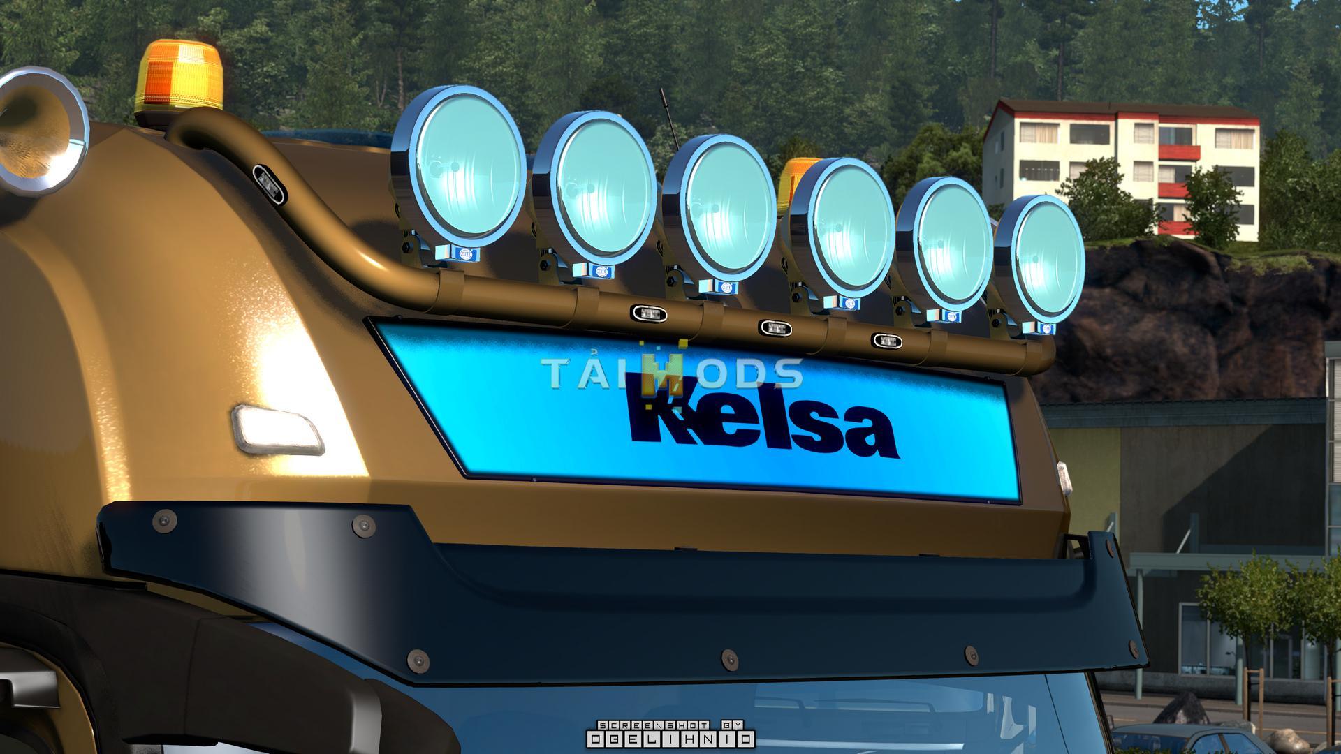 ETS2 - Kelsa Lightbars for Mercedes-Benz Actros MP3 & MP4 (1.36.x)