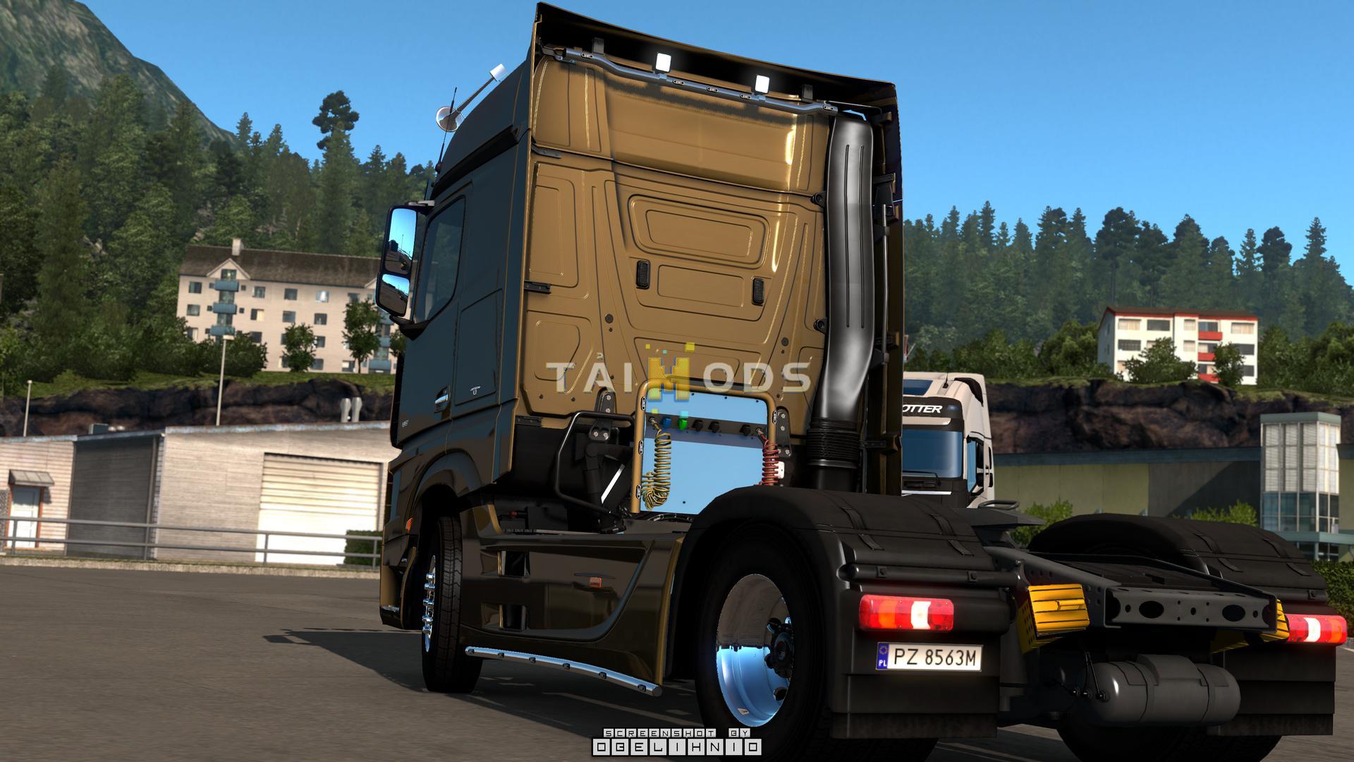 ETS2 - Kelsa Lightbars for Mercedes-Benz Actros MP3 & MP4 (1.36.x)