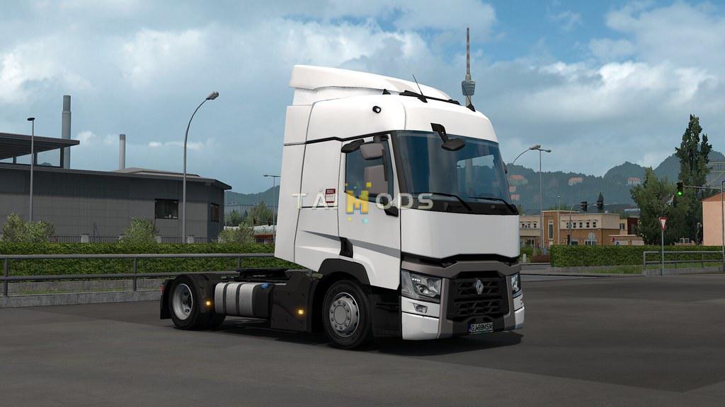 MOD ETS2 – Phụ Tùng ETS2 - Low Deck Chassis Addon for SCS Renault Range T V1.2 (1.35.x)