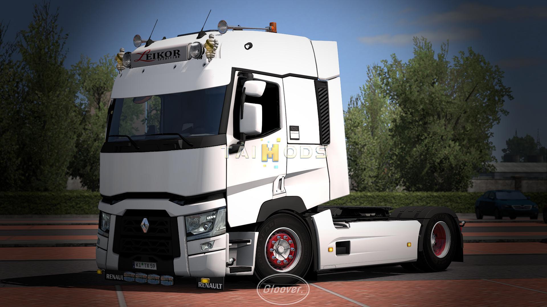 ETS2 - Light Improvements & Lowered Chassis Renault T V1.3 (1.35.X)