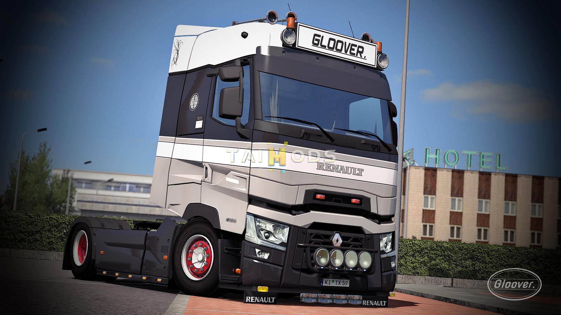 MOD ETS2 – Phụ Tùng ETS2 - Light Improvements & Lowered Chassis Renault T (1.35.x)