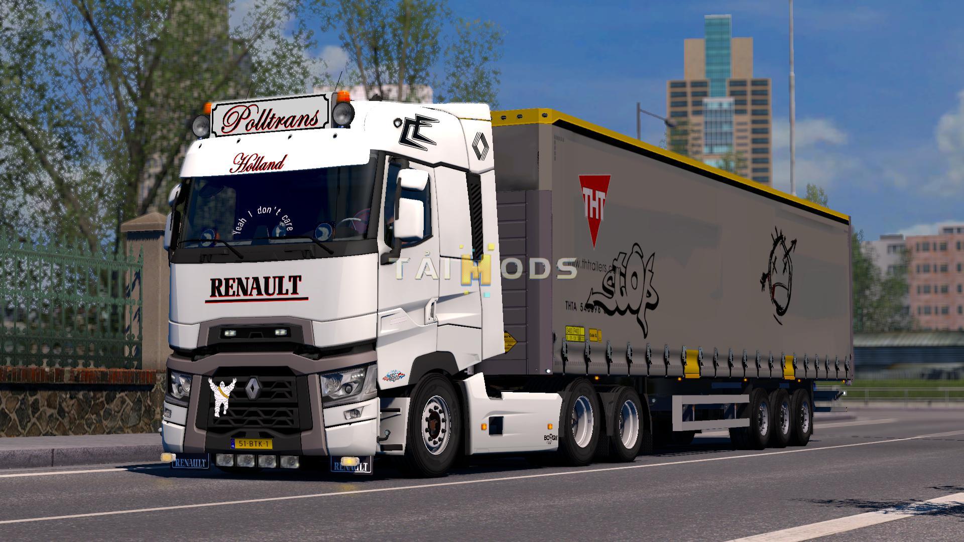 ETS2 - Light Improvements & Lowered Chassis Renault T (1.35.X)