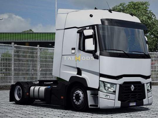 ETS2 - Renault T Range Low Cab Spoiler and Realistic Lowdeck (1.35.x)