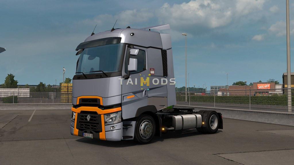 ETS2 - Low Deck Chassis Addon for SCS Renault Range T V1.0 (1.35.X)