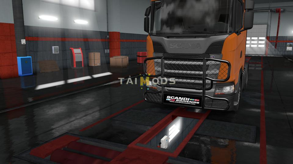 MOD ETS2 – Phụ Tùng ETS2 - Bullbar with Lightbox for Next Gen Scania V1.2 (1.35.x)