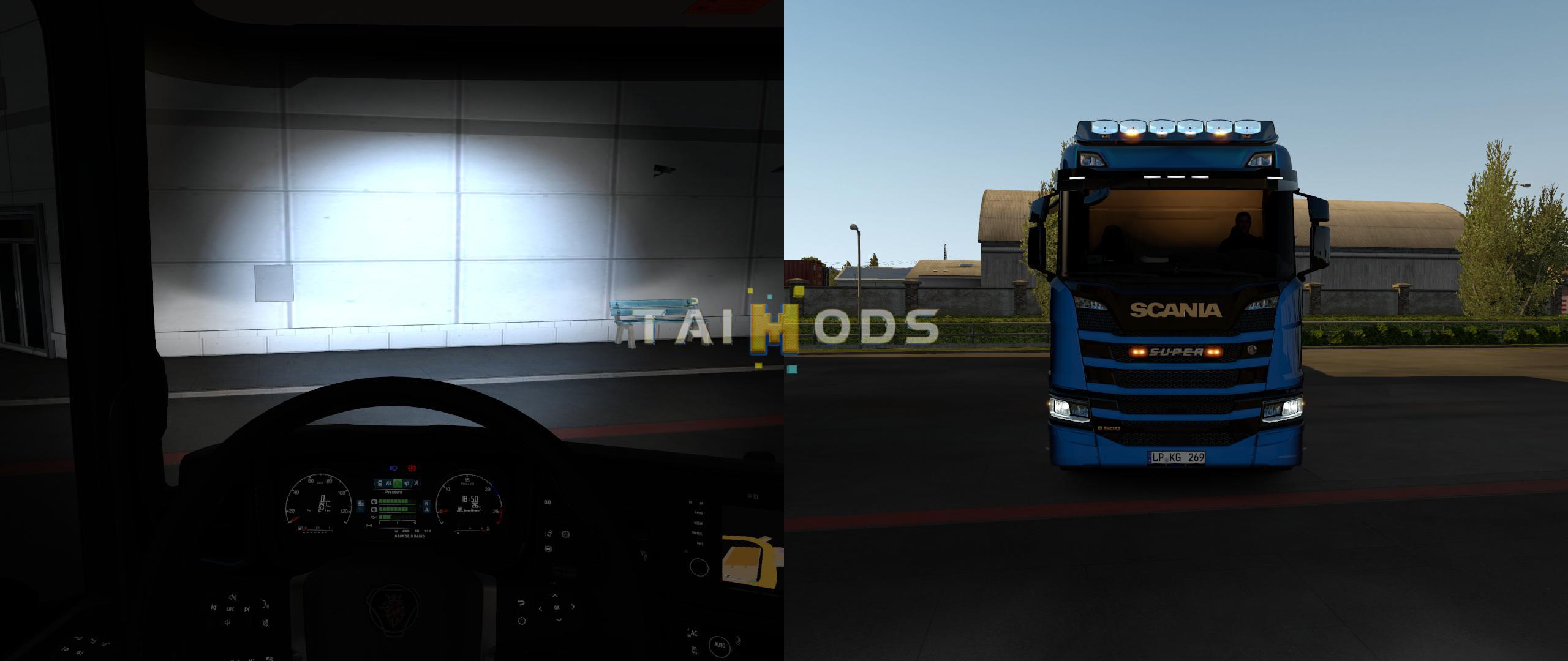 MOD ETS2 – Phụ Tùng ETS2 - Pack Light Hella Auxiliary (1.35.x)