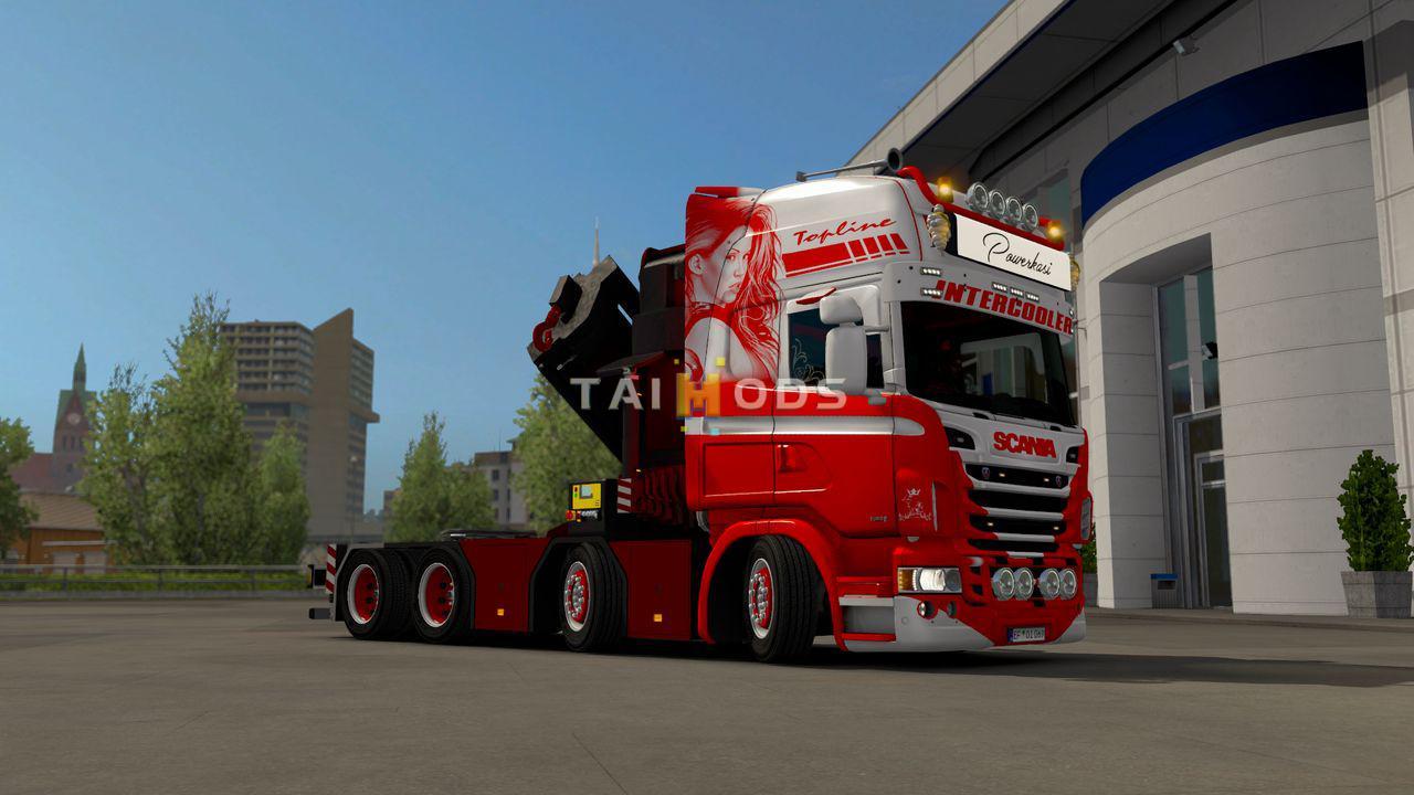 MOD ETS2 – Phụ Tùng ETS2 - Scania Rjl Crane Mod v1.0 (1.35.x)
