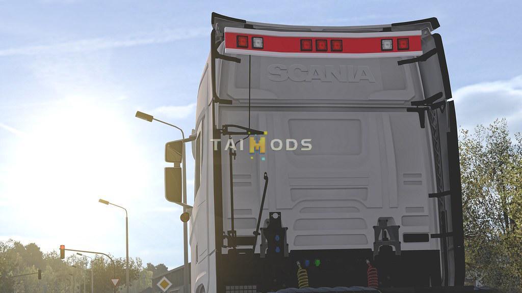 ETS2 - Scania Nextgen S And R Back Bar Addons (1.35.X)