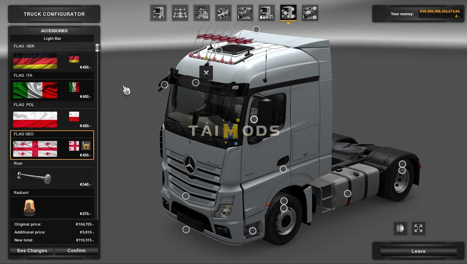 MOD ETS2 – Phụ Tùng ETS2 - Pack Flags Addon V2.2.3 (1.35.x)