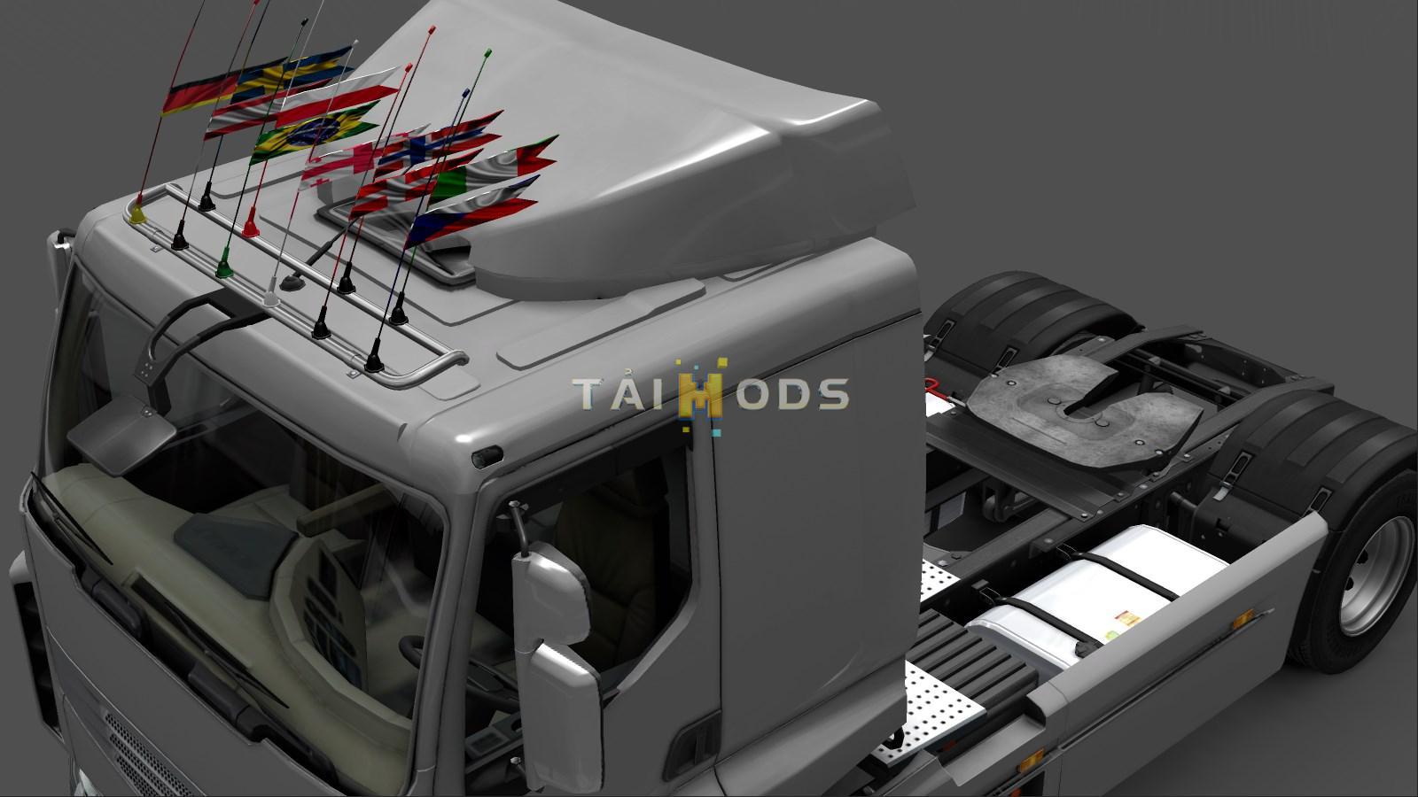 MOD ETS2 – Phụ Tùng ETS2 - Pack Flags Addon V2.2.3 (1.35.x)