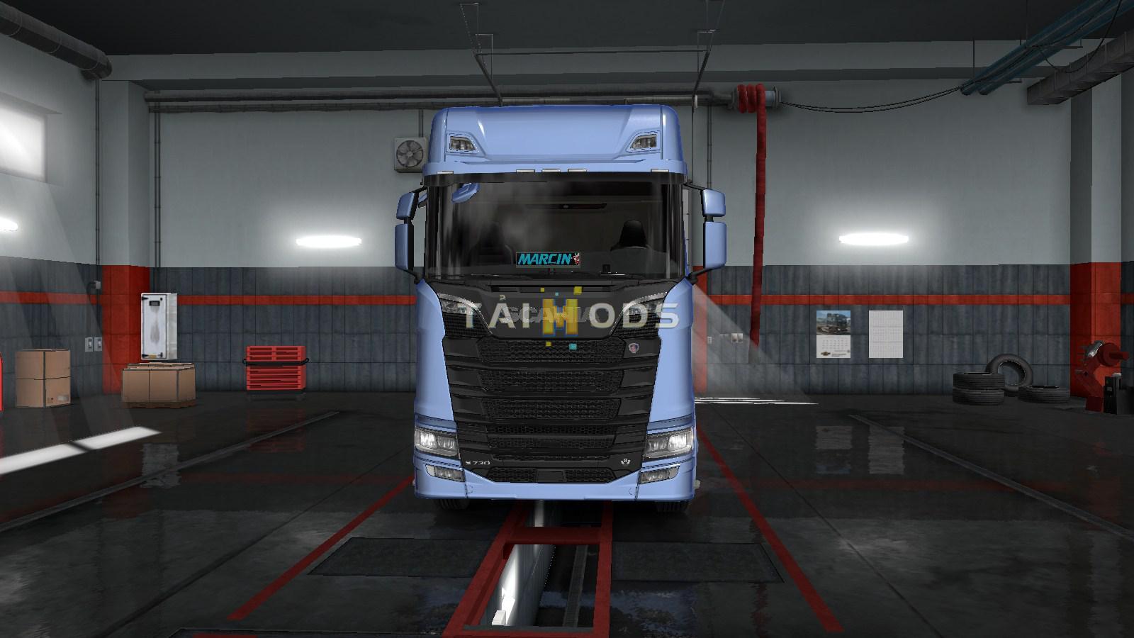 MOD ETS2 – Phụ Tùng ETS2 - Led Name Glass Sticker (1.35.x)
