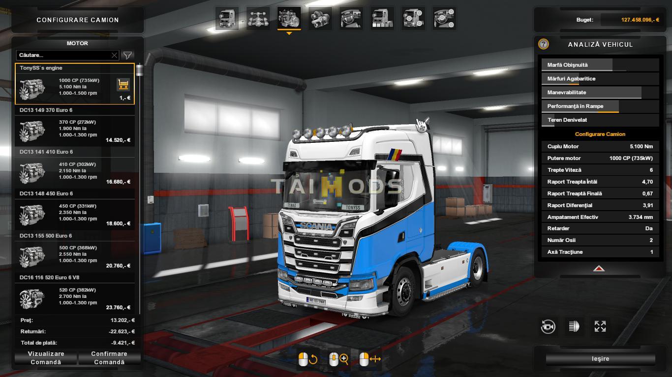 ETS2 - Scania S 1000 Hp Engine (1.35.X)