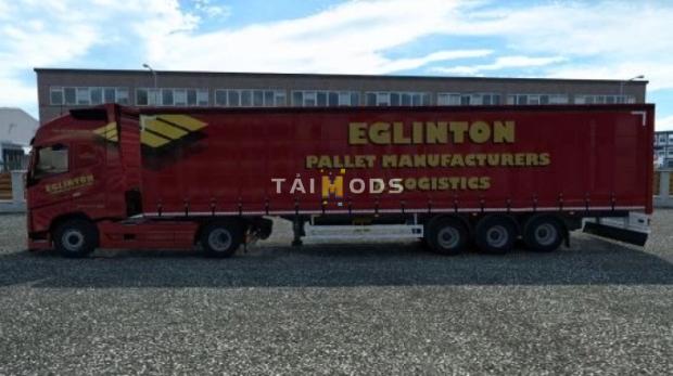 ETS2 - Eglinton Pallets Manufacturers and Logistics Lorry + Trailer Skin (1.49.x)
