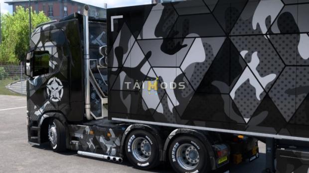 ETS2 - Scania Military Skull Skin (1.49.x)