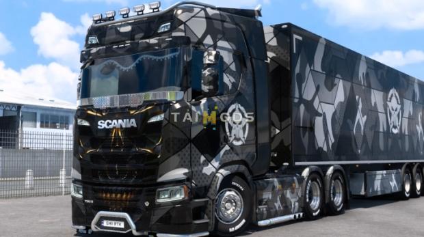 ETS2 - Scania Military Skull Skin (1.49.x)