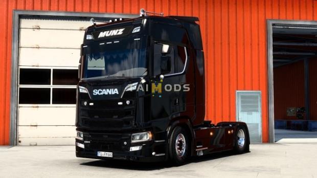 ETS2 - Scania S Munz DieselTV Skin (1.48.x)