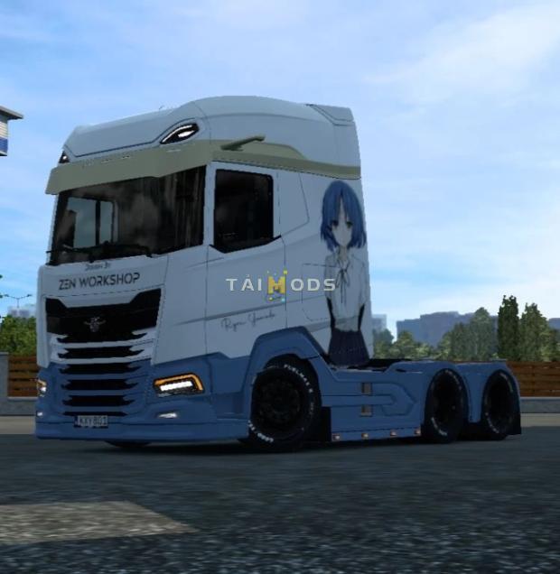 ETS2 - DAF 2021 Rin X Ryou Skin Reworks (1.48.x)