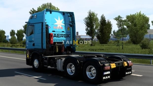ETS2 - Man TG3 TGX Maersk Skin V2.0 (1.48.x)