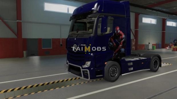 ETS2 - Spider-Man New Actros Skin (1.47.x)