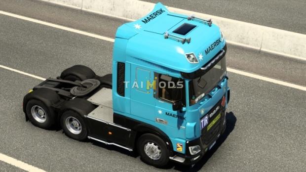 ETS2 - DAF XF Maersk Skin V2.0 (1.48.x)