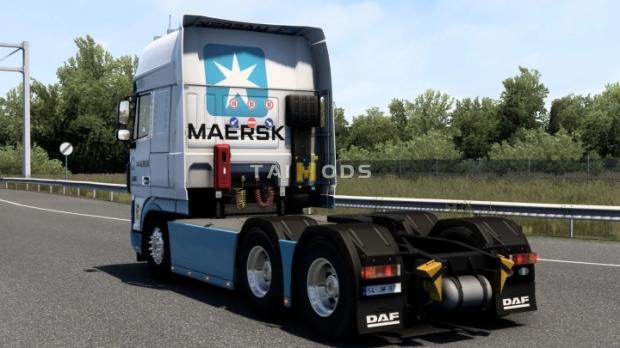 ETS2 - DAF XF 105 Maersk Skin V1.0 (1.48.x)