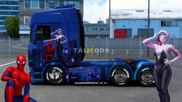 ETS2 - Spider-Man: Across the Spider-Verse Skin (1.47.x)
