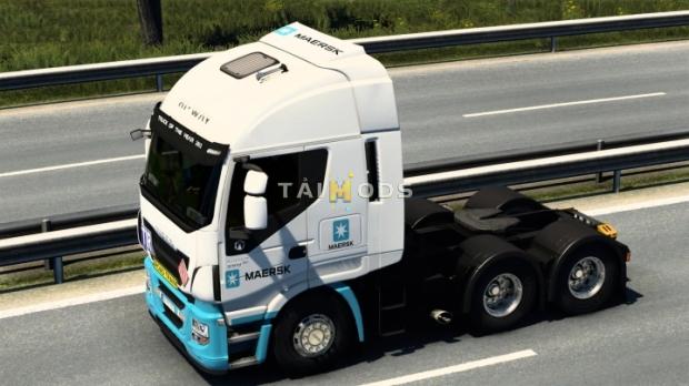 ETS2 - Maersk Iveco Hi-Way Skin V1.0 (1.48.x)
