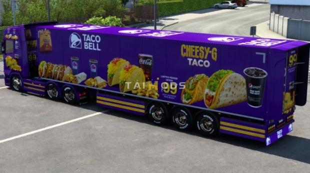 ETS2 - Taco Bell Mod Pack + Traffic Trailer Mod Pack (1.47.x)