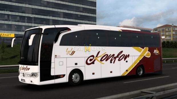 ETS2 - Mercedes Benz Travego 15 SHD Konfor Turizm Kurumsal Skin V1.0 (1.47.x)