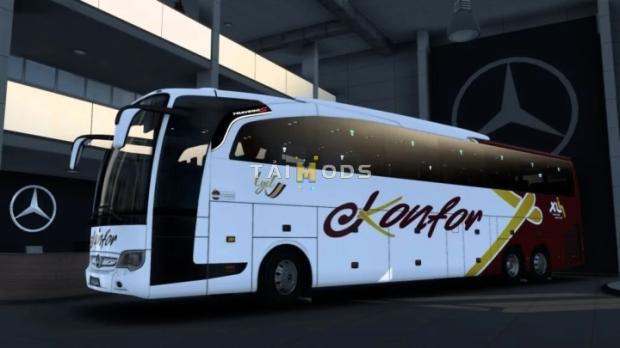 ETS2 - Mercedes-Benz Travego 17 SHD Konfor Turizm Kurumsal Skin V1.0 (1.47.x)