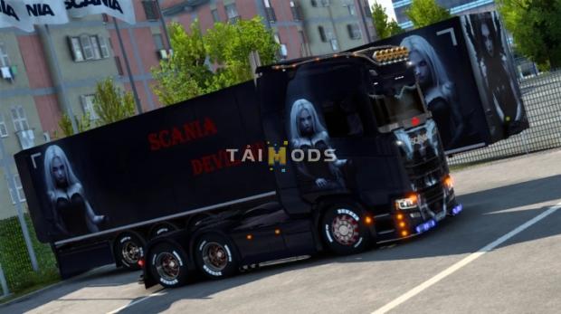 ETS2 - Scania Devil Girl Skin (1.47.x)