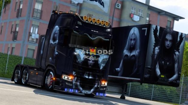 ETS2 - Scania Devil Girl Skin (1.47.x)