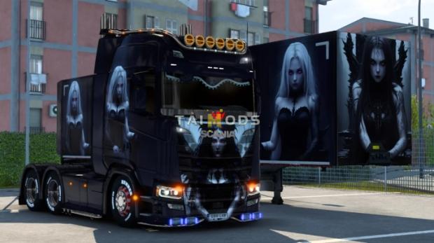 ETS2 - Scania Devil Girl Skin (1.47.x)