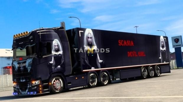 ETS2 - Scania Devil Girl Skin (1.47.x)