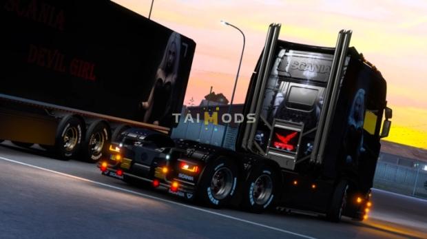 ETS2 - Scania Devil Girl Skin (1.47.x)