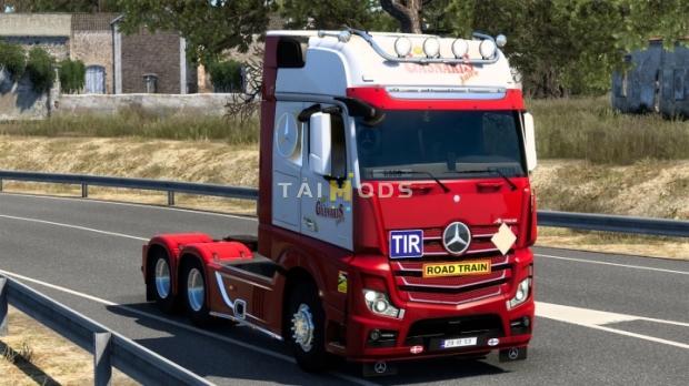 ETS2 - Mercedes-Benz Actros MP4 Gasnakis Joice Skin V1.0 (1.47.x)