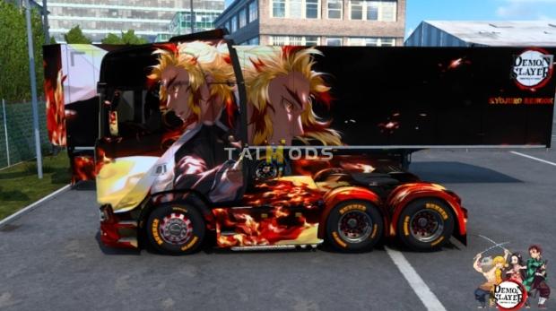 ETS2 - Demon Slayer Kimetsu No Yaiba Kyojuro Rengoku Skin (1.47.x)