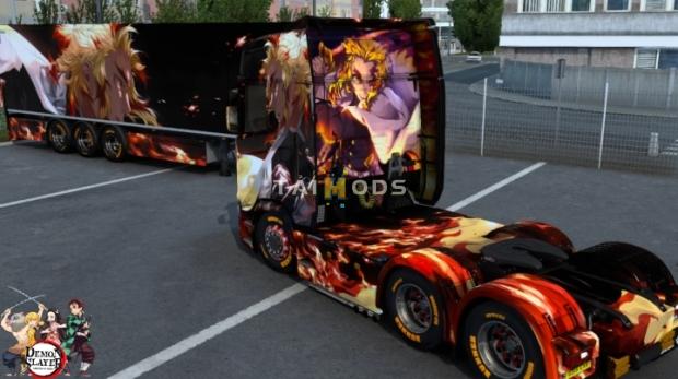 ETS2 - Demon Slayer Kimetsu No Yaiba Kyojuro Rengoku Skin (1.47.x)