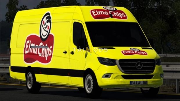 ETS2 - Mercedes-Benz Sprinter 2019 Elma Chips Skin V1.0 (1.47.x)