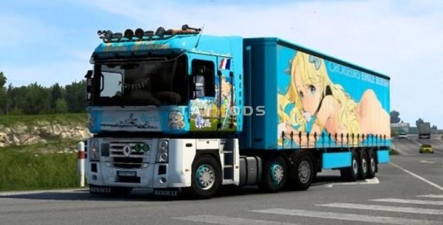 ETS2 - Renault Azur Lane: FFNF Emile Bertin Skinpack V1.0 (1.47.x)