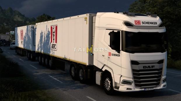 ETS2 - Skin SCS Box Trailer KFC 2018 V1.0 (1.47.x)