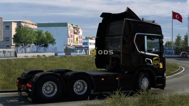 ETS2 - Scania P 2016 Eugene UPS Skin V1.0 (1.47.x)