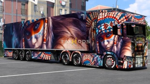 ETS2 - Scania Native Girl Skin (1.47.x)
