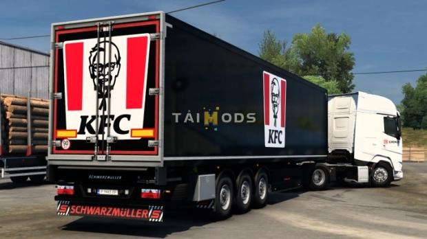ETS2 - Schwarzmuller Refrigerated KFC 2018 V2.0 (1.47.x)