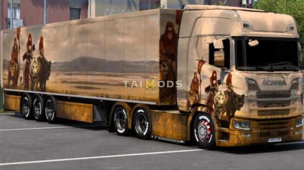 ETS2 - Scania Riding Tiger Skin (1.47.x)
