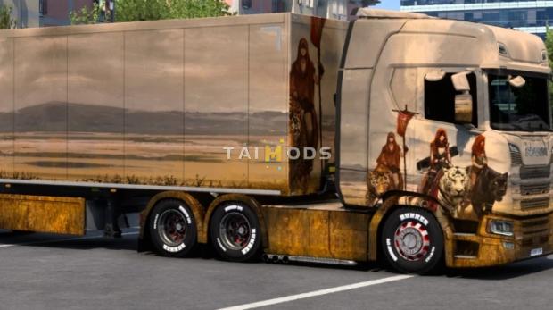 ETS2 - Scania Riding Tiger Skin (1.47.x)