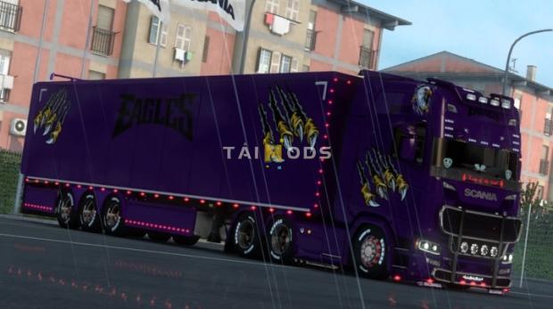 ETS2 - Scania Bright Purple Eagle Skin (1.47.x)