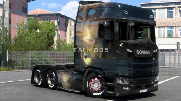 ETS2 - Scania Nature Ship Art Skin (1.47.x)