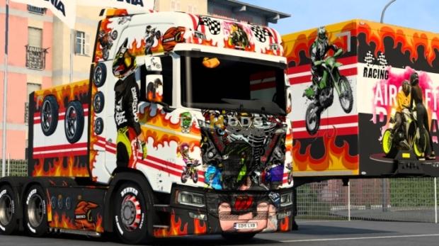 ETS2 - Scania Bike Riders Skin (1.47.x)